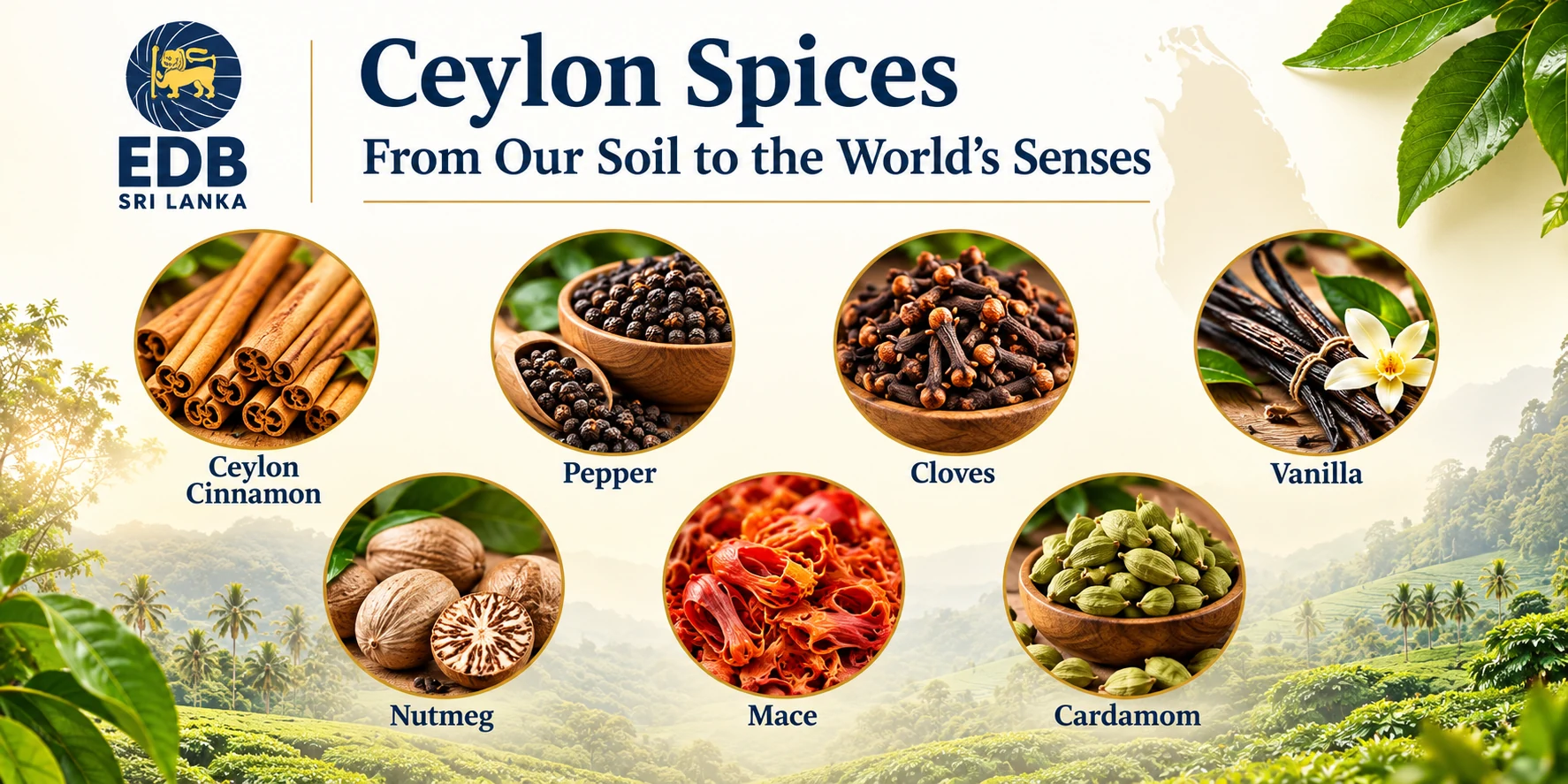 Ceylon spices presentation